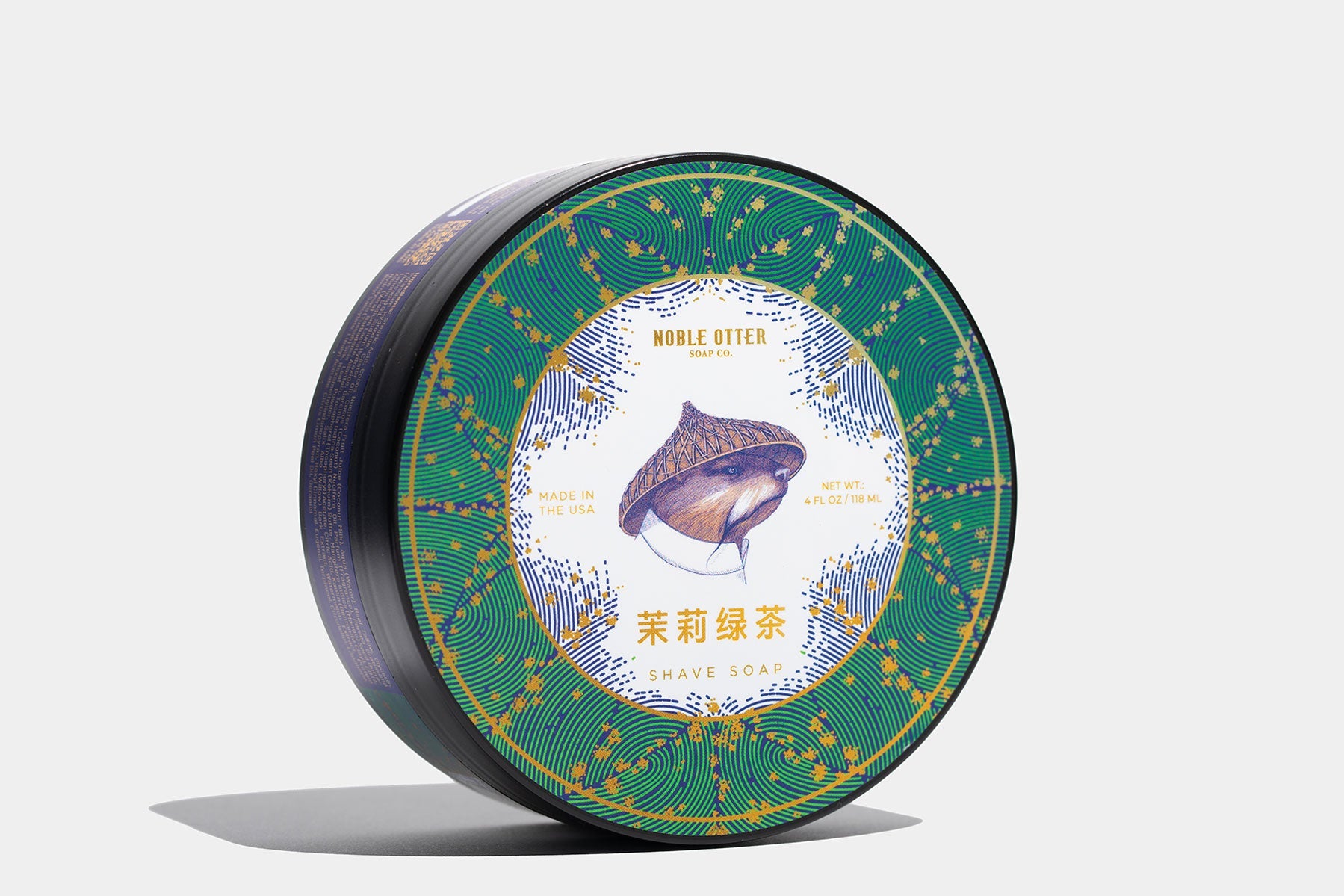 Noble Otter Jasmine Green Tea Shave Soap Shaving Soap Noble Otter