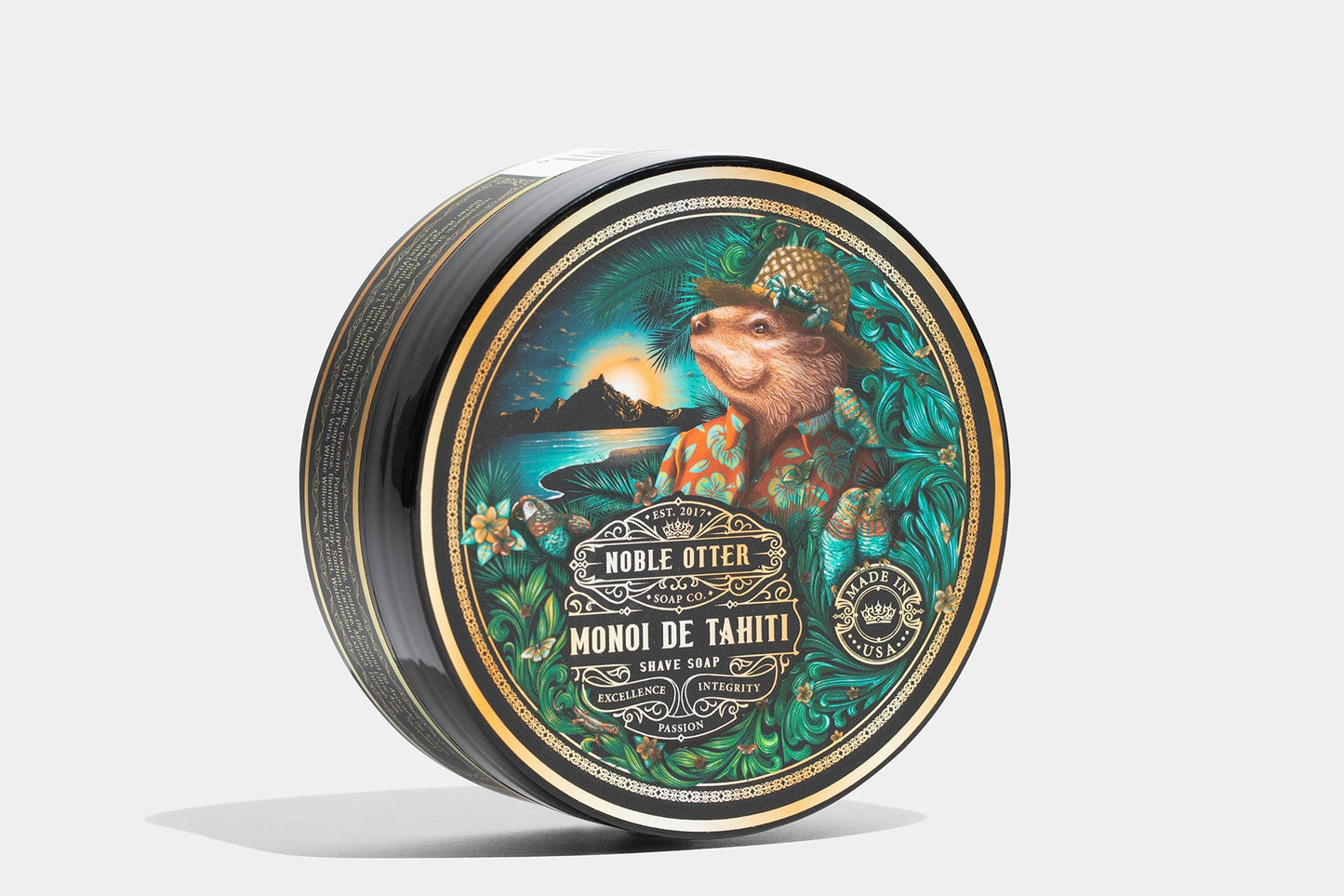 Noble Otter Monoi de Tahiti Shave Soap Shaving Soap Noble Otter