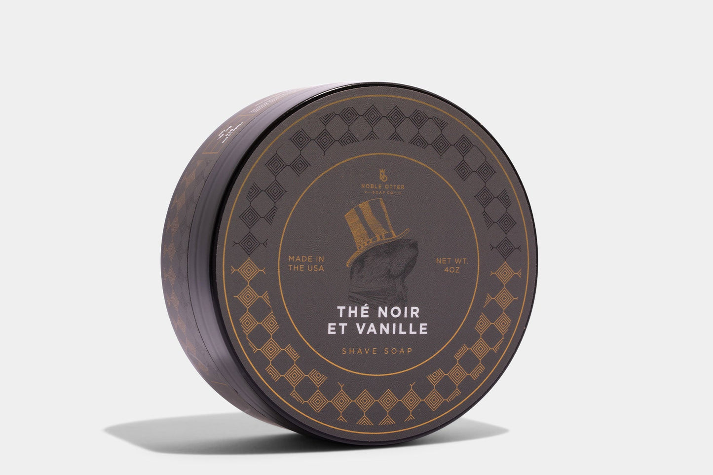 Noble Otter Thé Noir et Vanille Shave Soap Shaving Soap Noble Otter