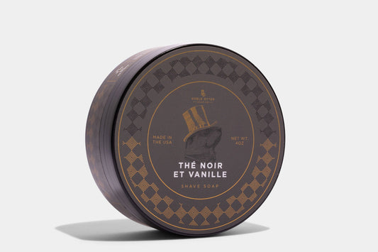 Noble Otter Thé Noir et Vanille Shave Soap Shaving Soap Noble Otter