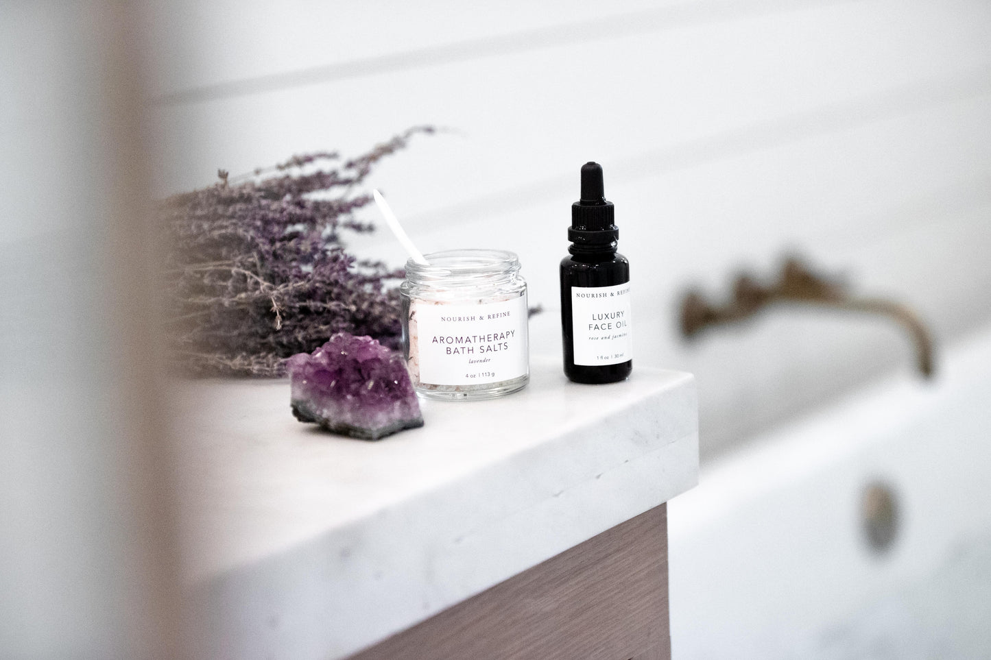 Nourish and Refine Aromatherapy Bath Salts Organic Bath Salts Nourish and Refine