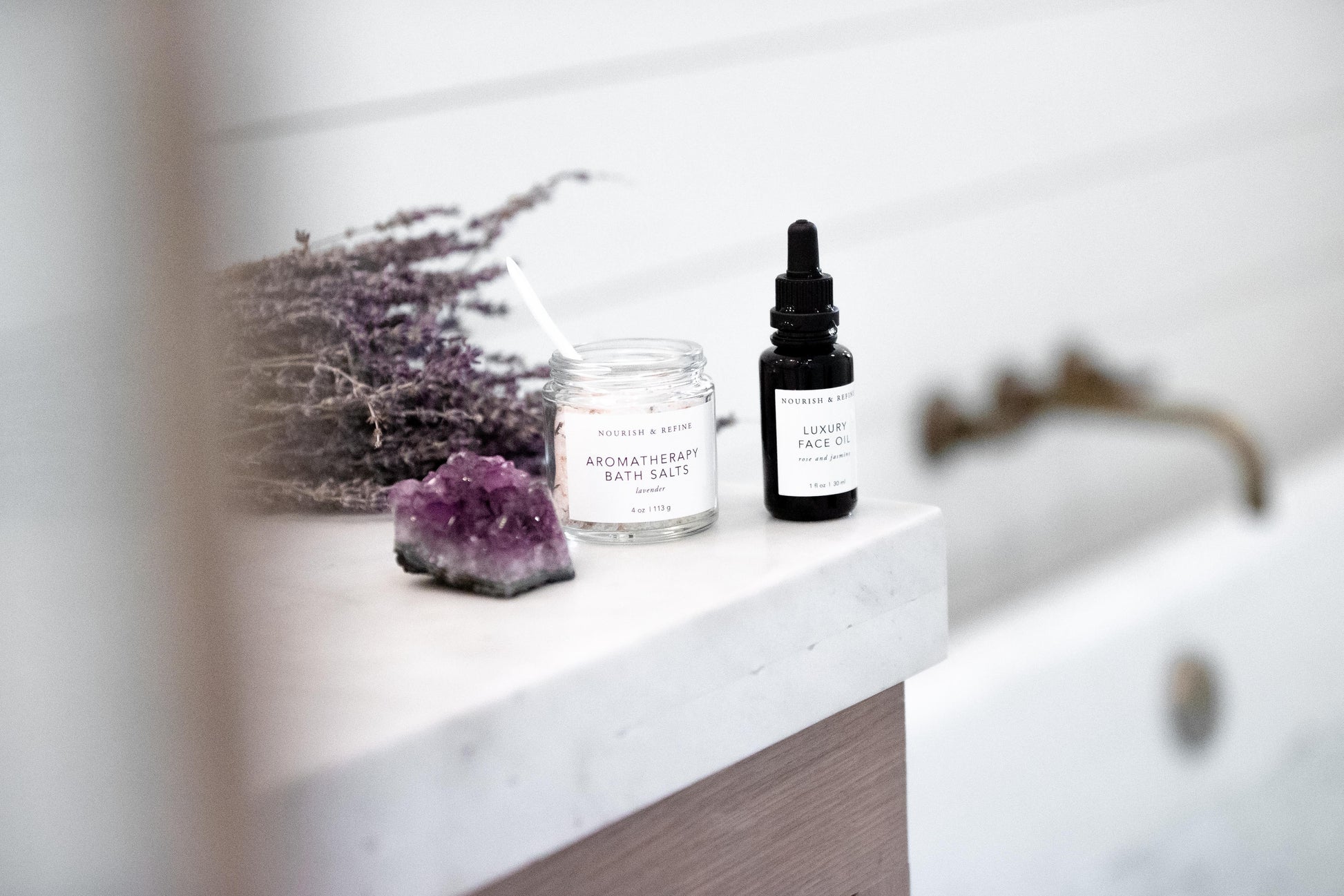 Nourish and Refine Aromatherapy Bath Salts Organic Bath Salts Nourish and Refine