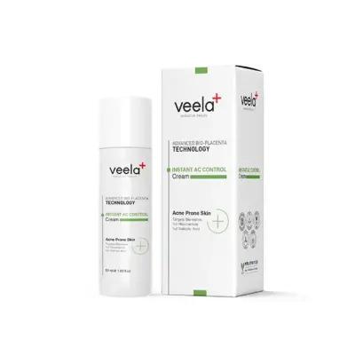 Hydratant équilibrant au sébum Veela pour peaux à tendance acnéique - Contrôle du sébum, non comédogène, 50 ml