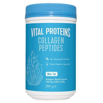 Vital Proteins Péptidos de Colágeno: Apoya la salud de articulaciones, piel y cabello | Colágeno hidrolizado en polvo apto para dieta paleo - 284 g