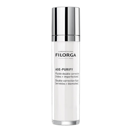 Fluide Double Correction Filorga Age-Purify 50 ml - Fluide anti-âge pour peaux grasses à l'acide hyaluronique et aux peptides