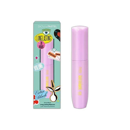 Máscara de pestañas Pastel Show Your Look Long Lasting Extra Black 9 ml - Máscara negra resistente al agua con efecto volumen y extracto de caléndula