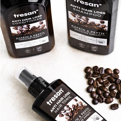 Tonic capillaire antichute à la caféine et aux peptides Tresan pour des cheveux nourris et plus épais - 125 ml