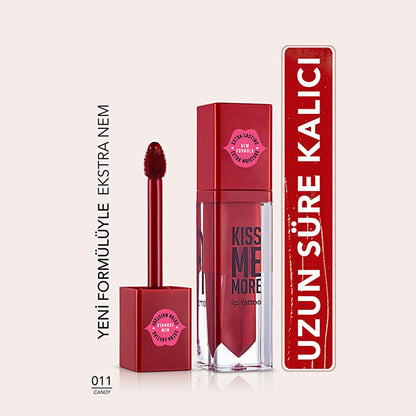 Flormar Kiss Me More Lápiz labial líquido mate de larga duración 011 Candy - Hidratante