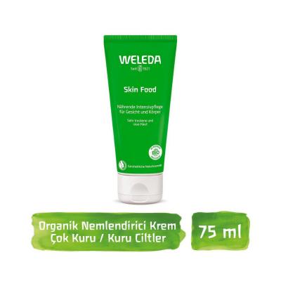Weleda Skin Food : Hydratation et nutrition intenses pour peaux sèches et abîmées | Crème hydratante naturelle pour le visage, les mains, les coudes et les talons fendillés (75 ml)