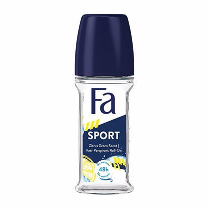 Déodorant bille pour homme Fa Sport - Fraîcheur naturelle, anti-traces blanches, 50 ml
