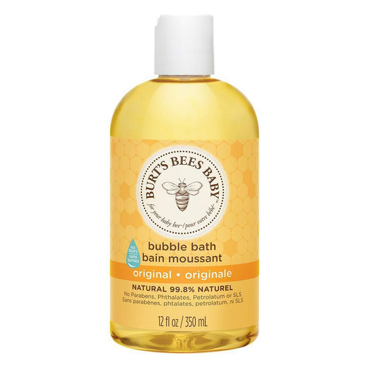 Mousse de bain hypoallergénique pour bébé Burt's Bees 350 ml - Douce, hydratante, sans parabènes, pour peaux sensibles