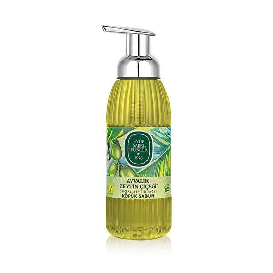 Eyüp Sabri Tuncer Natural Olive Oil Foaming Soap with Ayvalık Olive Flower Scent - 16.91 fl oz Cruelty-Free, Dermatologically Tested