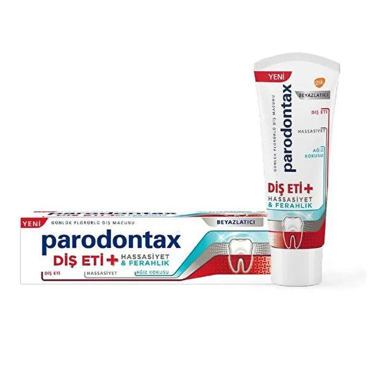 Dentifrice Parodontax Santé Gencives avec soulagement de la sensibilité et action blanchissante - 75 ml