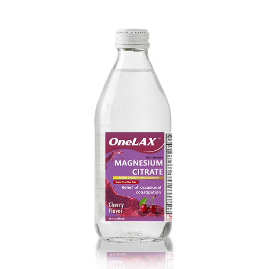 Onelax Magnesium Citrate Saline Laxative, Cherry Flavor, 10 fl oz Bottles (Case of 12) Medicine & Drugs Pasteur Pharmacy
