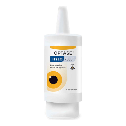 Optase Hylo Relief Dry Eye Drops - Fast-Acting Preservative Free Eye Drops for Dry Eyes - with Paten 0.33 Oz Eye Drops Pasteur Pharmacy