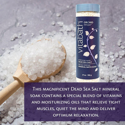 Vitabath Orchid Intrigue Dead Sea Salt 27 oz Dead Sea Salt Pasteur Pharmacy