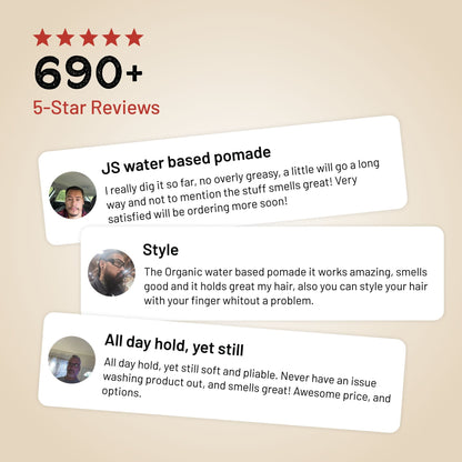 Johnny Slicks Organic Water Based Pomade Hair Styling Pomade Johnny Slicks