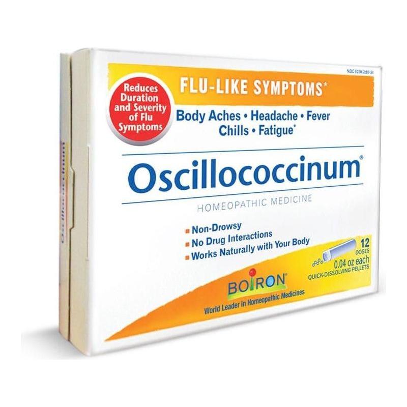 Boiron Oscillococcinum para el alivio de síntomas gripales, 12 unidades