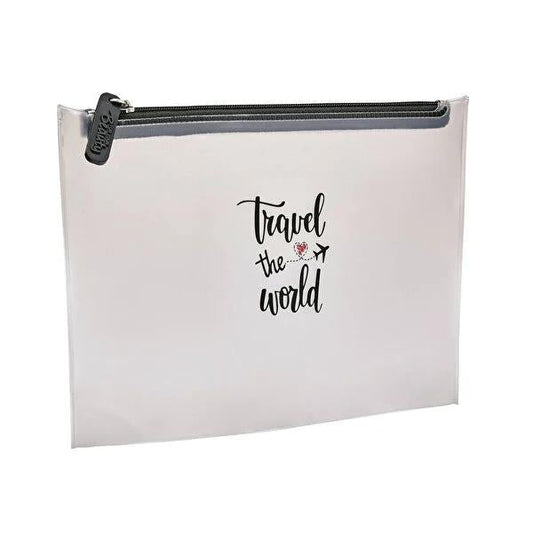 For Your Beauty Travel Toiletry Bag - TSA Approved Carry On, BPA-Free, Clear Organizer for Flight Essentials