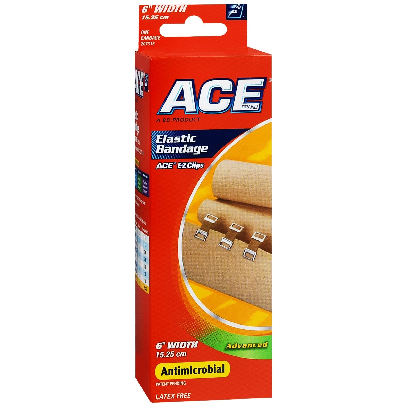 ACE 3M Brand Elastic Bandage With Clips, 6 Inch Medical Tape & Bandages Pasteur Pharmacy