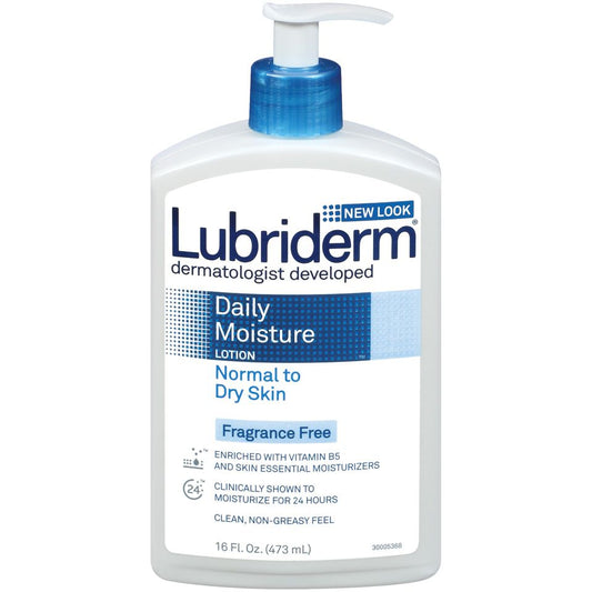 Lubriderm Daily Moisture Hydrating Fragrance-Free Body Lotion - 16 fl oz Pump Lotion & Moisturizer Pasteur Pharmacy