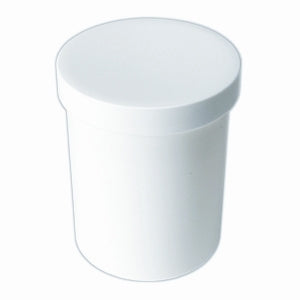 Plastic Ointment Jars with Molded White Caps (12 x 0.5 oz) Refillable Storage Containers Pasteur Pharmacy