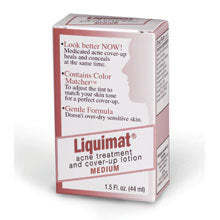Liquimat Acne Treatment and Cover-Up Lotion - 4% Sulfur Formula, 1.5 oz Face Makeup Pasteur Pharmacy