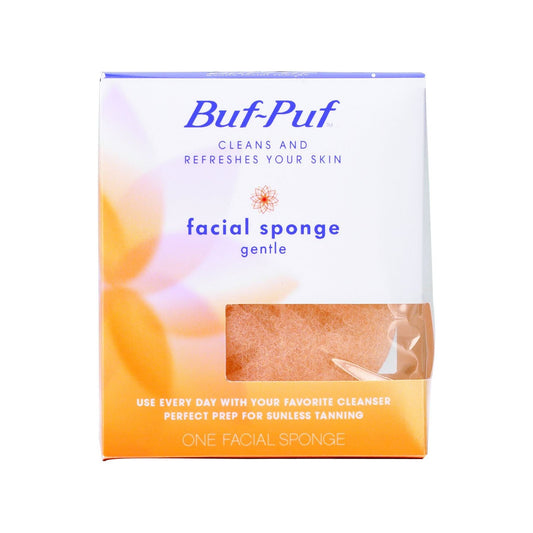 Buf-Puf Gentle Facial Sponge, Daily Deep Cleansing & Exfoliating Sponge for Normal to Dry Skin, 1 Count Skin Care Pasteur Pharmacy