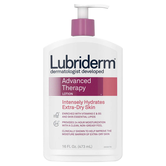 Lubriderm Advanced Therapy Daily Moisturizing Lotion with Pro-Ceramide, Vitamin E & B5 - 16 fl oz Pump Lotion & Moisturizer Pasteur Pharmacy
