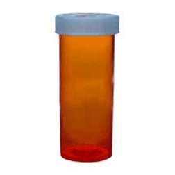 Amber Prescription Vials with Child-Resistant Caps, 6 Dram, 600 Count Bulk Pack Medical Supplies Pasteur Pharmacy