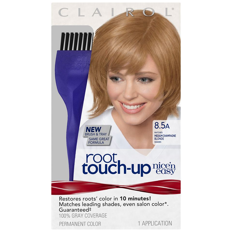 Clairol 2 Root Touch-Up Nice'n Easy Permanent Hair Color 8.5A Medium Ash Blonde Hair Color Pasteur Pharmacy