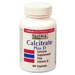 Natural Health Calcium Citrate with Vitamin D Tablets (60 Count) Vitamins & Supplements Pasteur Pharmacy