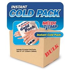 Instant Cold Pack 20-Pack: Quick Activation Ice Packs for Emergency & Travel Hot & Cold Therapies Pasteur Pharmacy