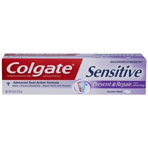 Colgate Sensitive Prevent & Repair Toothpaste, Gentle Mint Whitening Paste, 6 oz – Enamel Protection & Sensitivity Relief Toothpaste Pasteur Pharmacy