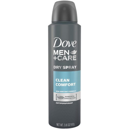 Dove Men + Care Dry Spray Antiperspirant, Clean Comfort 3.8 Oz Deodorant & Anti-Perspirant Pasteur Pharmacy
