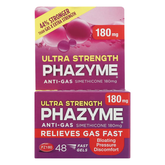 Phazyme Ultra Strength Gas & Bloating Relief, Works In Minutes, 48 Fast Gels Health & Beauty Pasteur Pharmacy