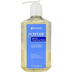 Purpose Gentle Cleansing Wash Pump Bottle, 12 Oz Facial Cleansers Pasteur Pharmacy