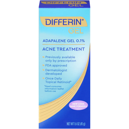 Differin Adapalene Gel 0.1% Acne Treatment, Prescription Strength Retinoid, 1.6 oz Skin Care Pasteur Pharmacy
