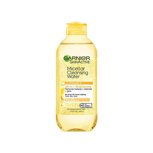 Garnier SkinActive Micellar Cleaning Water with Vitamin C Brightening Skincare 13.5 fl oz Skin Care Pasteur Pharmacy