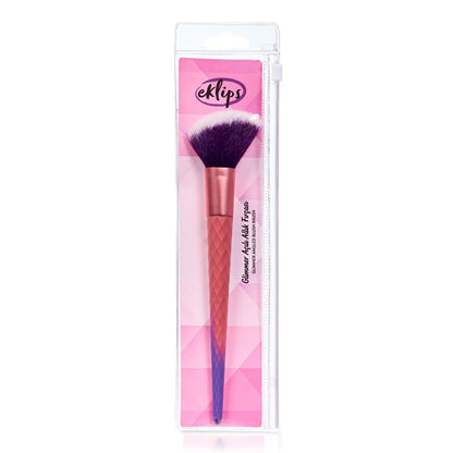 Pinceau blush biseauté Eklips Glimmer : Obtenez un teint parfait et sculpté grâce à une application précise - Pinceau de maquillage professionnel