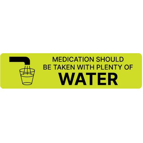 Label Take With Water 5 Ct Labels & Tags Pasteur Pharmacy
