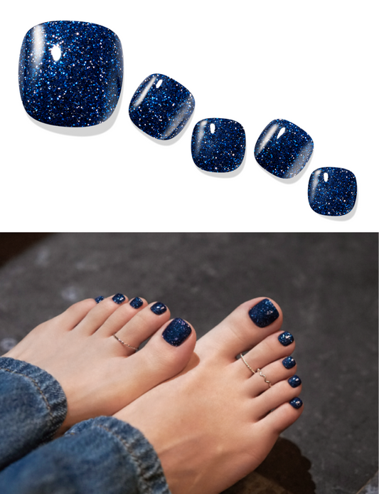 Gelato Factory Galaxy Mood Solar Cured Gel Pedi Toenail Strips 30ct