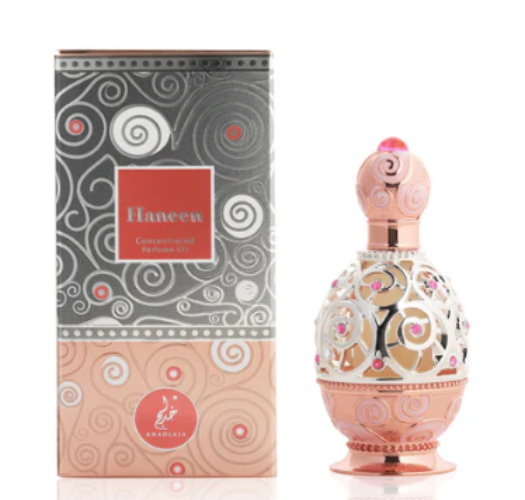 Khadlaj Haneen Rose Concentrated Perfume Oil Unisex Fragrance Khadlaj