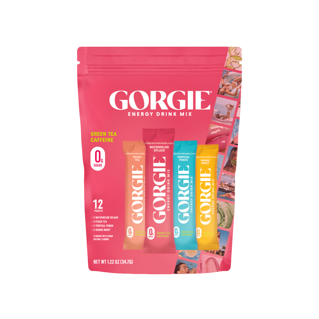 GORGIE Energy Drink Mix Bestsellers Variety Pack - 12 Sticks Energy Drink Mix GORGIE