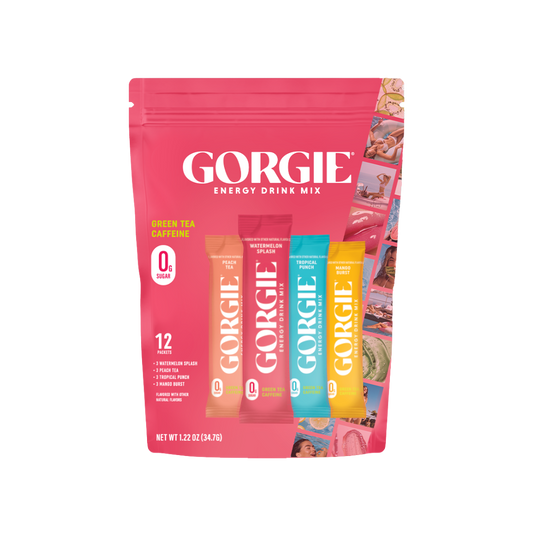 GORGIE Energy Drink Mix Bestsellers Variety Pack - 12 Sticks Energy Drink Mix GORGIE