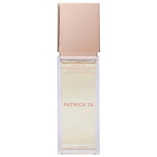 Patrick Ta Major Glow: Aceite corporal nutritivo de alto brillo para una piel radiante y luminosa | Aceite corporal hidratante vegano y libre de crueldad animal