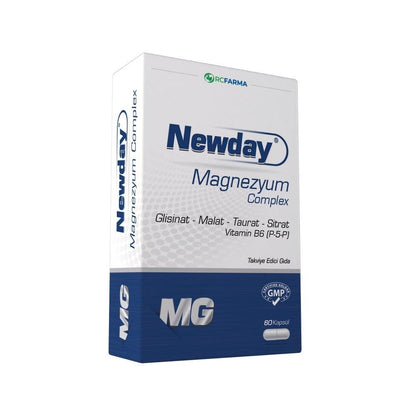 Complejo de Magnesio Newday - 60 Cápsulas