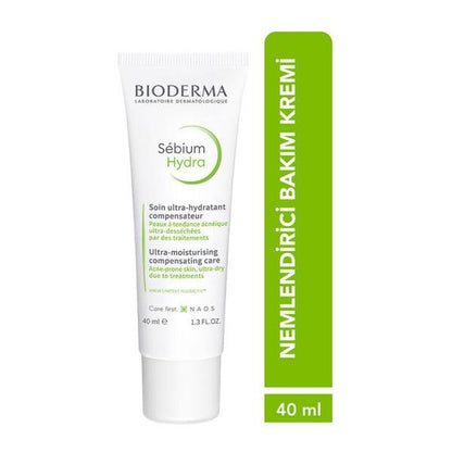 Bioderma Sébium Hydra: Crema hidratante facial intensa para pieles grasas, con tendencia acneica e irritadas | No comedogénico, reparación de la barrera cutánea