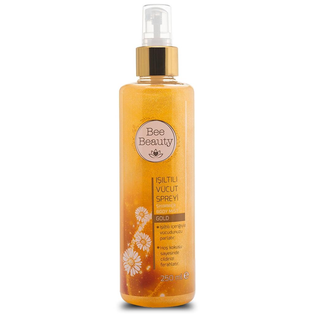 Spray corporal Bee Beauty Gold Shimmer para una luminosidad radiante 250 ml