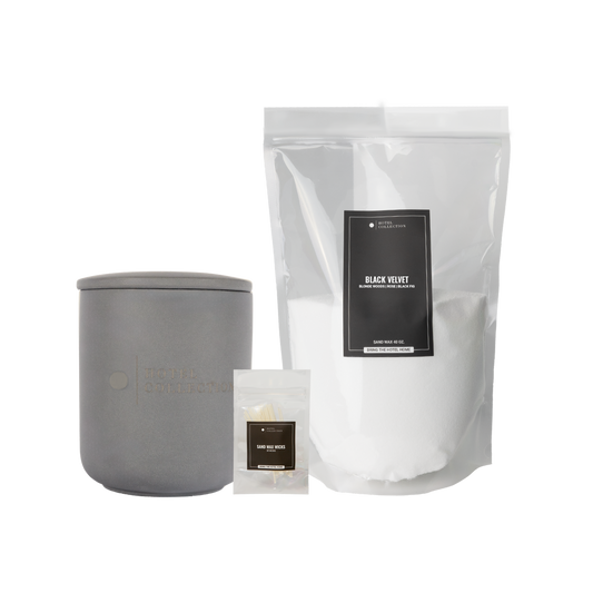 Aroma360 Petite Ceramic Sand Candle Wax Set Ceramic Sand Wax Candle Aroma360 Black Velvet Platinum